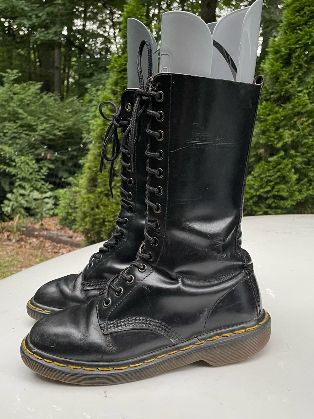 Dr Martens 1914 Tall Vintage 14 Eye England Boots Size 8